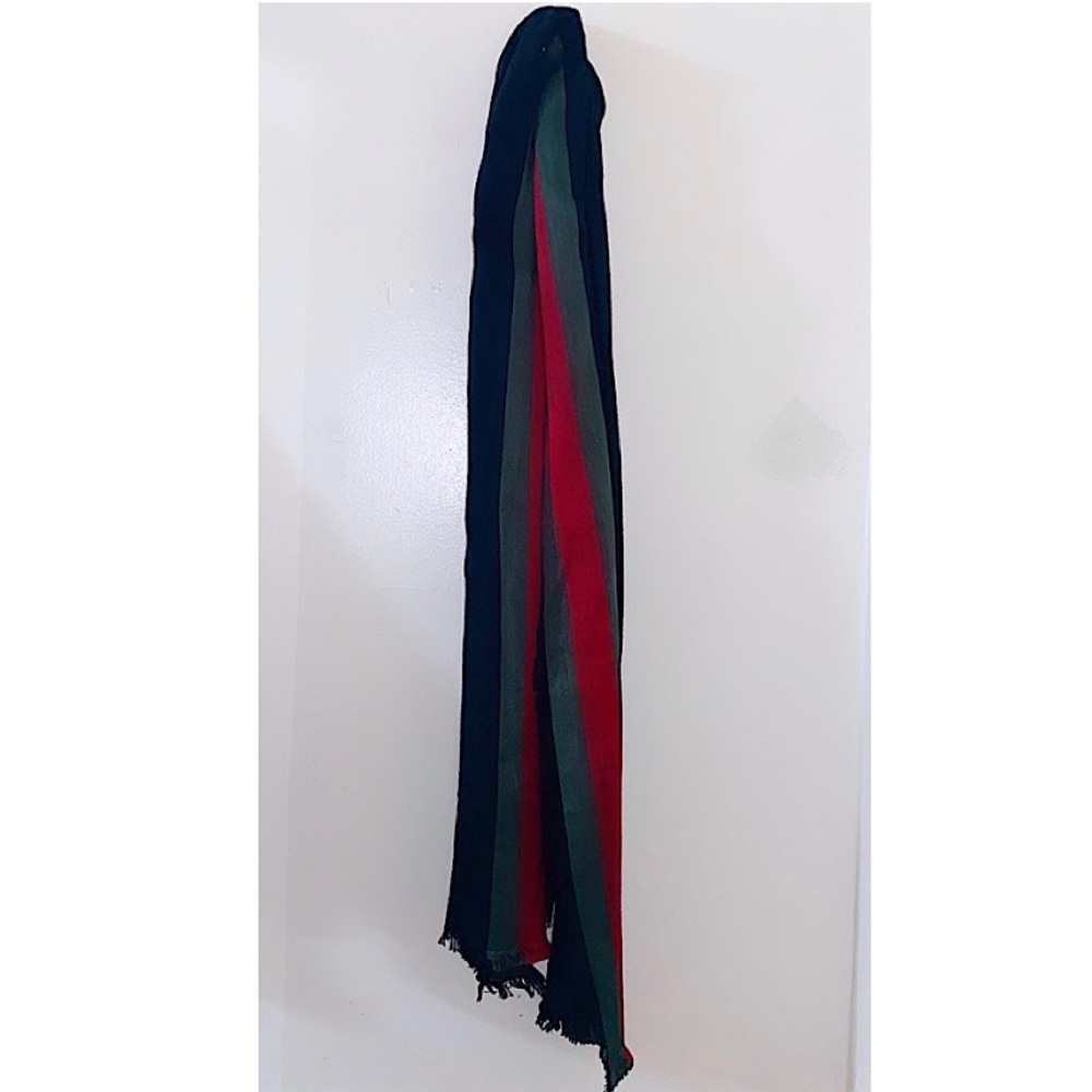 Authentic Gucci Silk Monogram GG Web Scarf